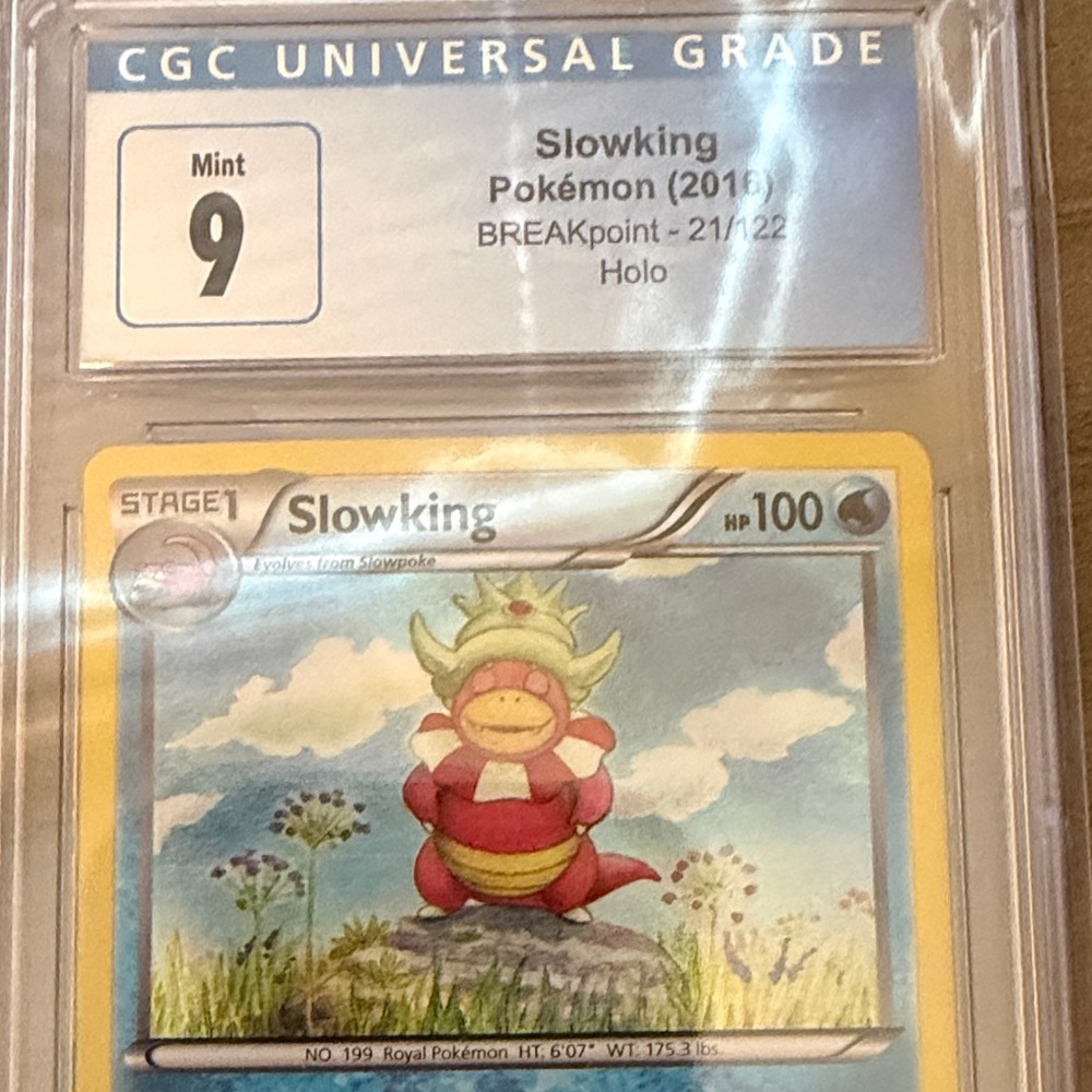 Slowking Pokémon slab 2016 CGC 9 Breakpoint 21/22 holo - Picture 2 of 4